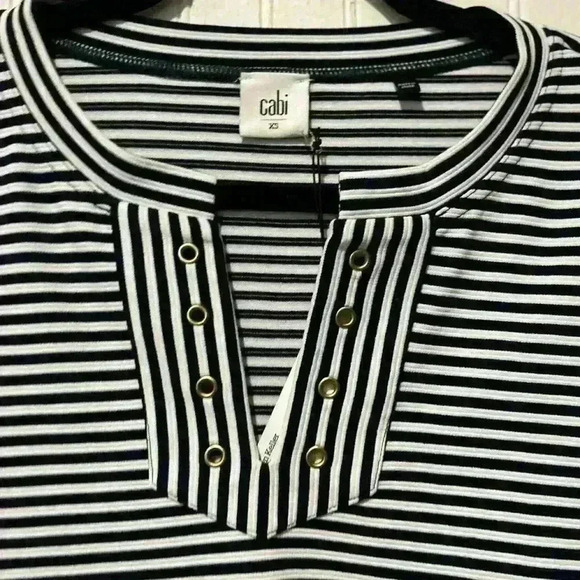 CABi Striped Lace-up Captain’s Shift Casual Dress NWT size xs . Coastal nautical - Picture 5 of 7